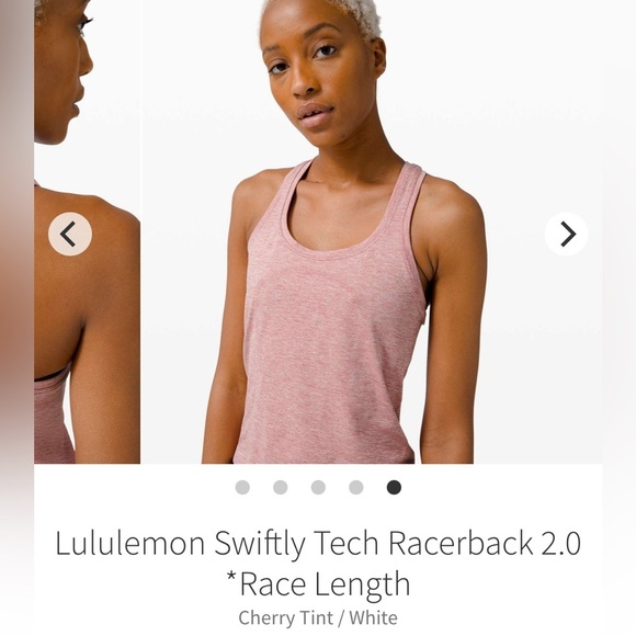 lululemon athletica Women's Swiftly Tech Racerback 2.0 - Cherry Tint - Picture 1 of 14